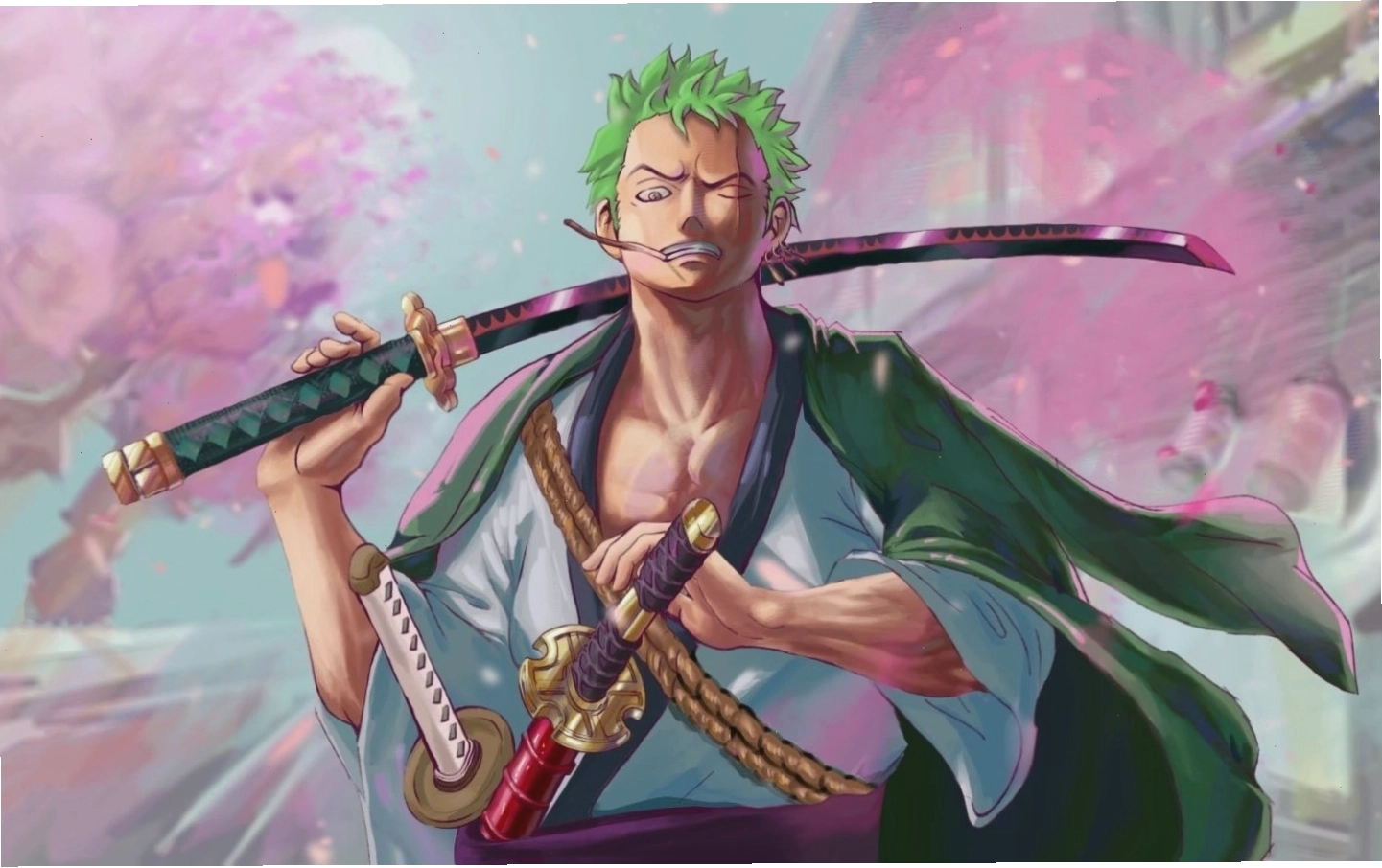 Roronoa Zoro chuẩn bị tung ra đòn tấn công chí mạng