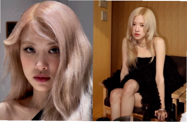 Rosé BLACKPINK nổi bật với mái tóc bạch kim