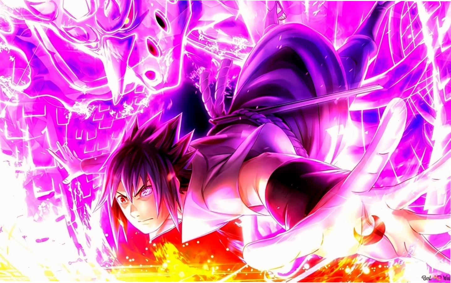 Sasuke Uchiha trong phiên bản mạnh nhất, toát lên vẻ lạnh lùng và bí ẩn