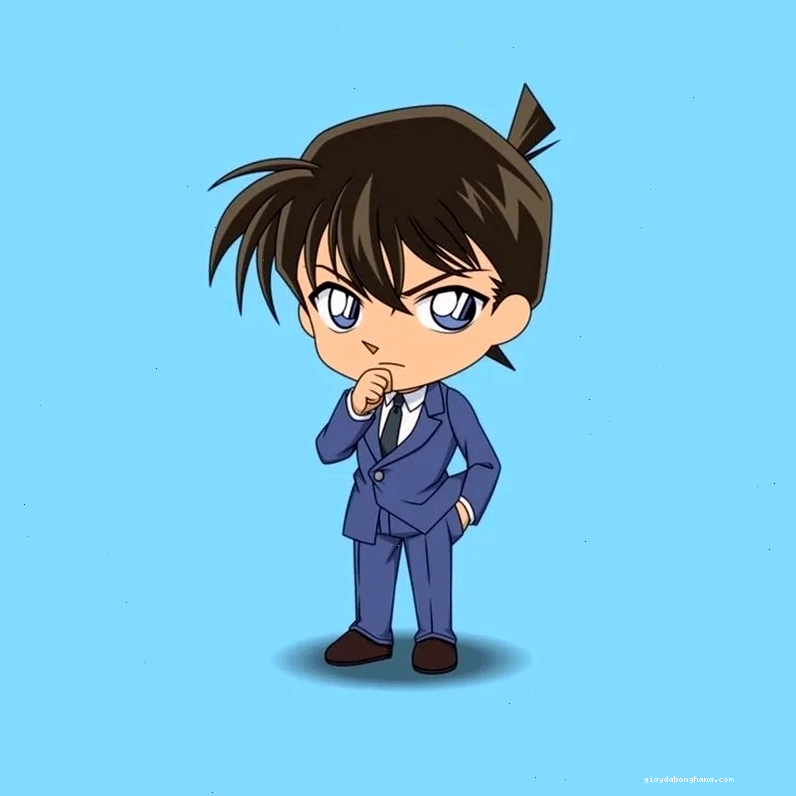 Tải ngay hình ảnh conan chibi cute cho màn hình