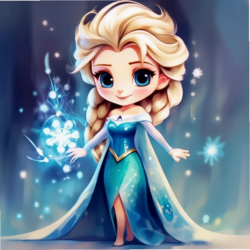 Tạo không gian kỳ diệu với công chúa elsa chibi
