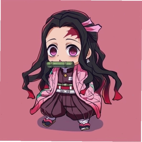 Tham khảo mẫu nezuko chibi vẽ độc đáo đáng yêu
