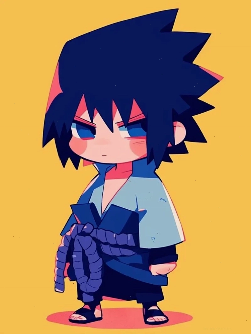 Thế giới anime bùng nổ với Uchiha Sasuke chibi