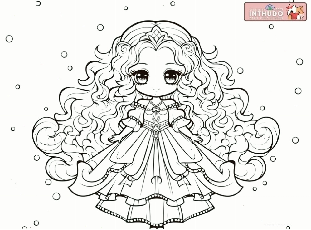 Thêm vương miện cho công chúa chibi
