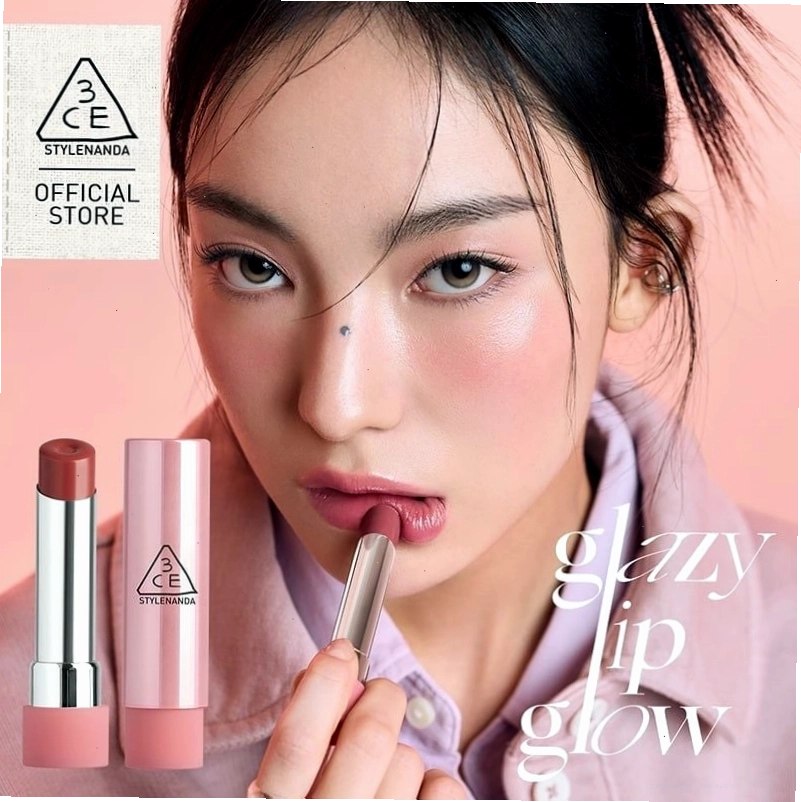 Thiết kế son dưỡng có màu 3CE Glazy Lip Glow tinh tế