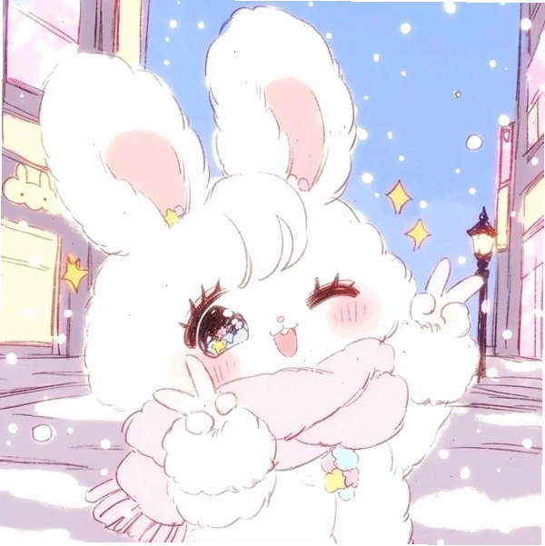 Thỏ cute theo phong cách chibi anime