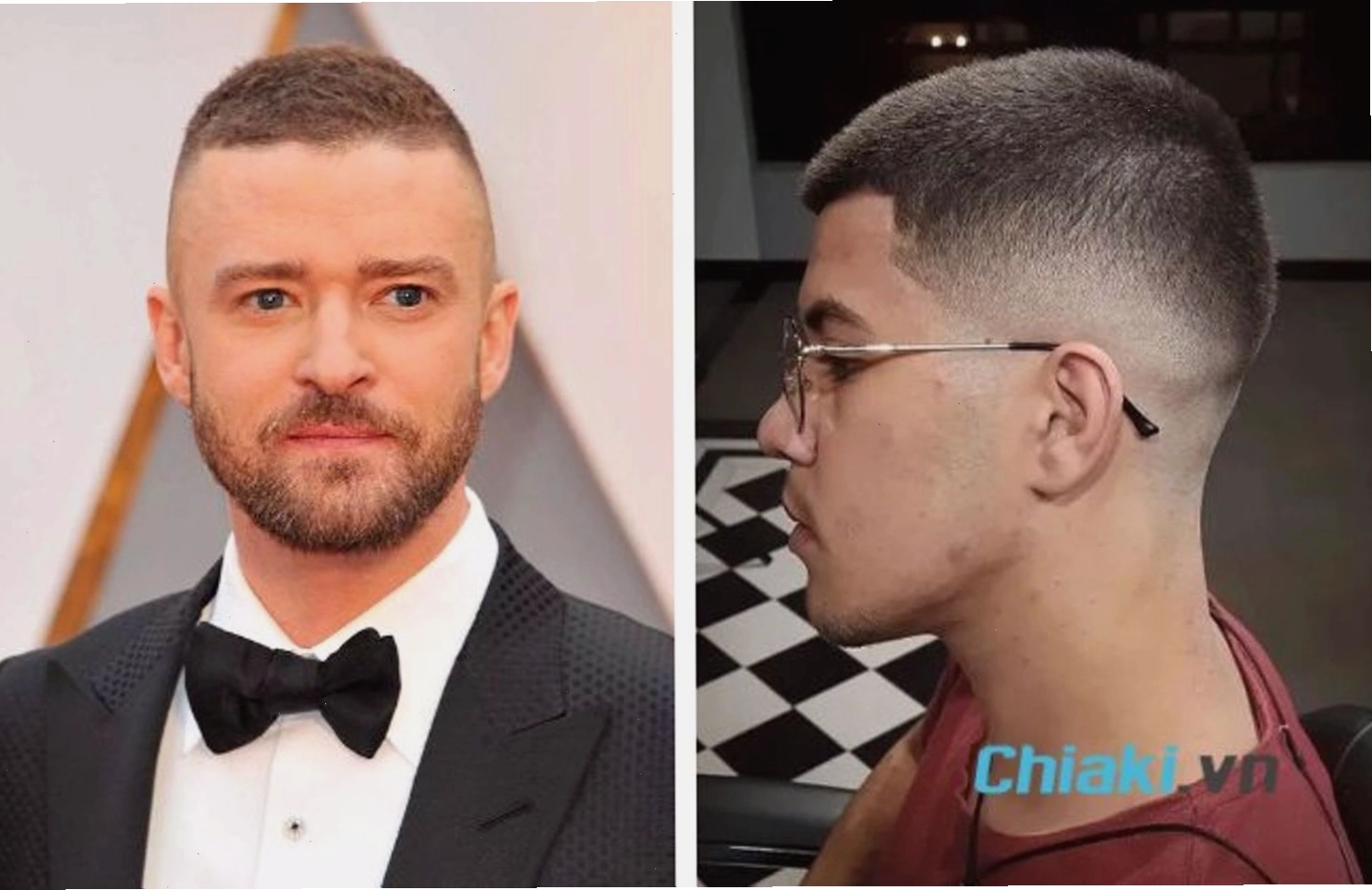 Tóc húi cua Fade với kỹ thuật cắt chuyển màu tinh tế