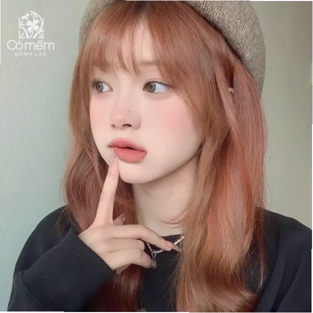 Tóc màu nâu cam tây sành điệu, cá tính