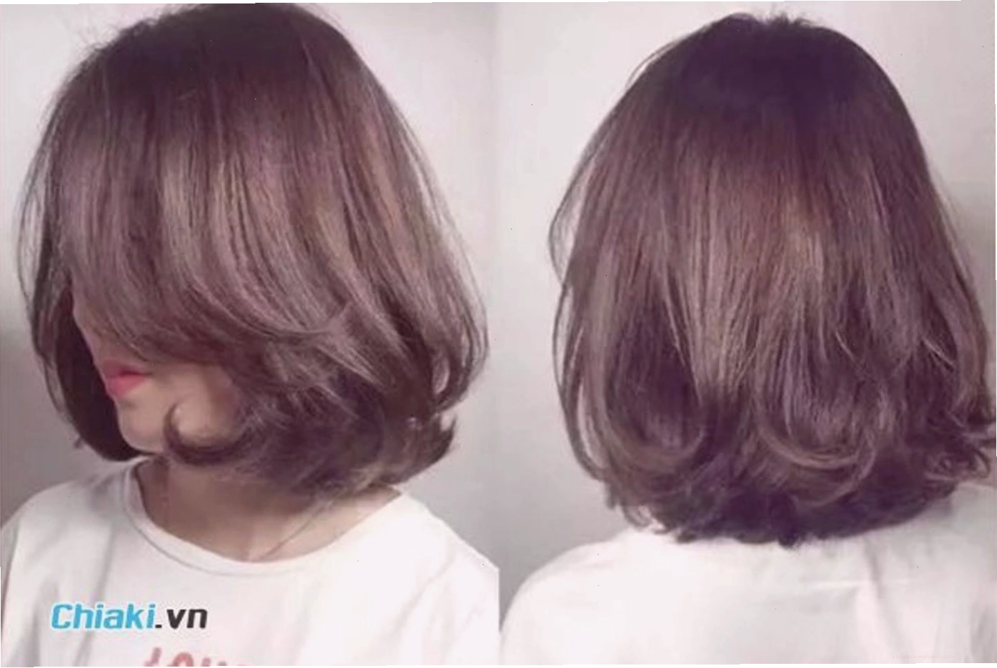 Tóc ngắn xoăn nhẹ nhàng