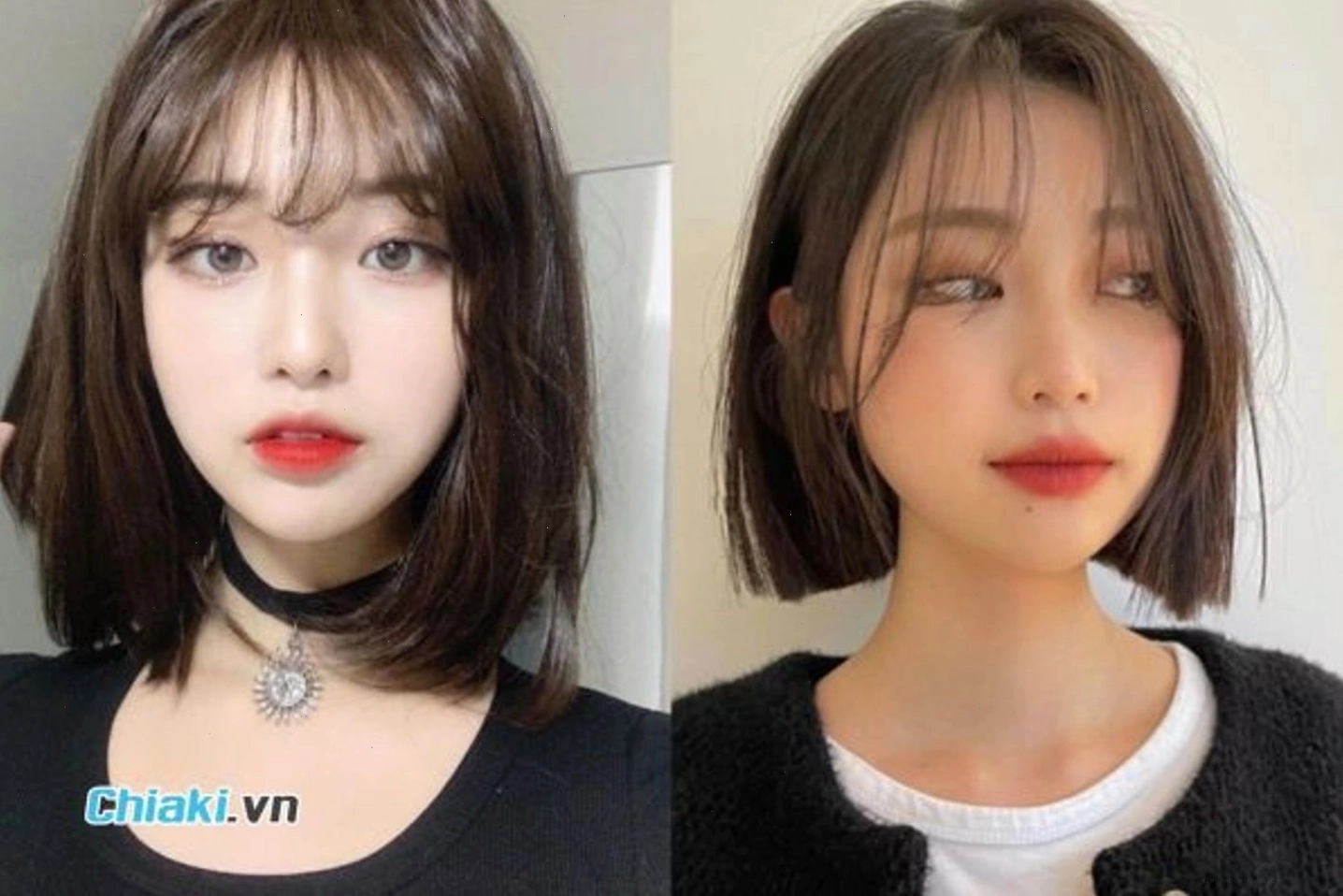 Tóc ngắn xoăn nhẹ tự nhiên