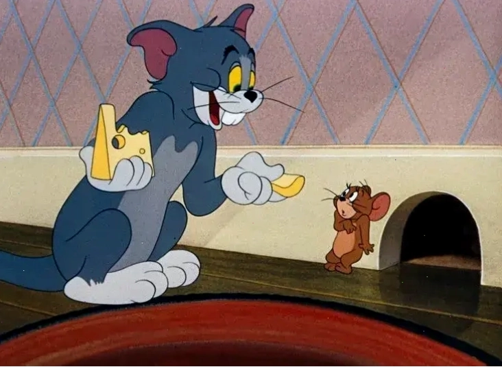 Tom and Jerry meme kinh điển thể hiện sự đối đầu hài hước