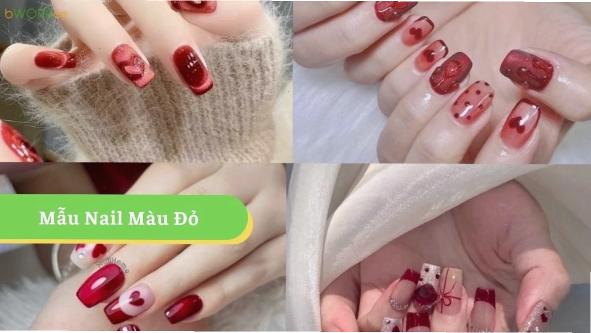 Tổng hợp 15 mẫu nail màu đỏ sang chảnh và nổi bật nhất năm 2026