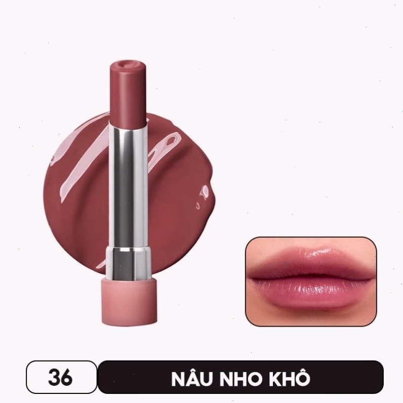 Trải nghiệm son dưỡng có màu 3CE Glazy Lip Glow