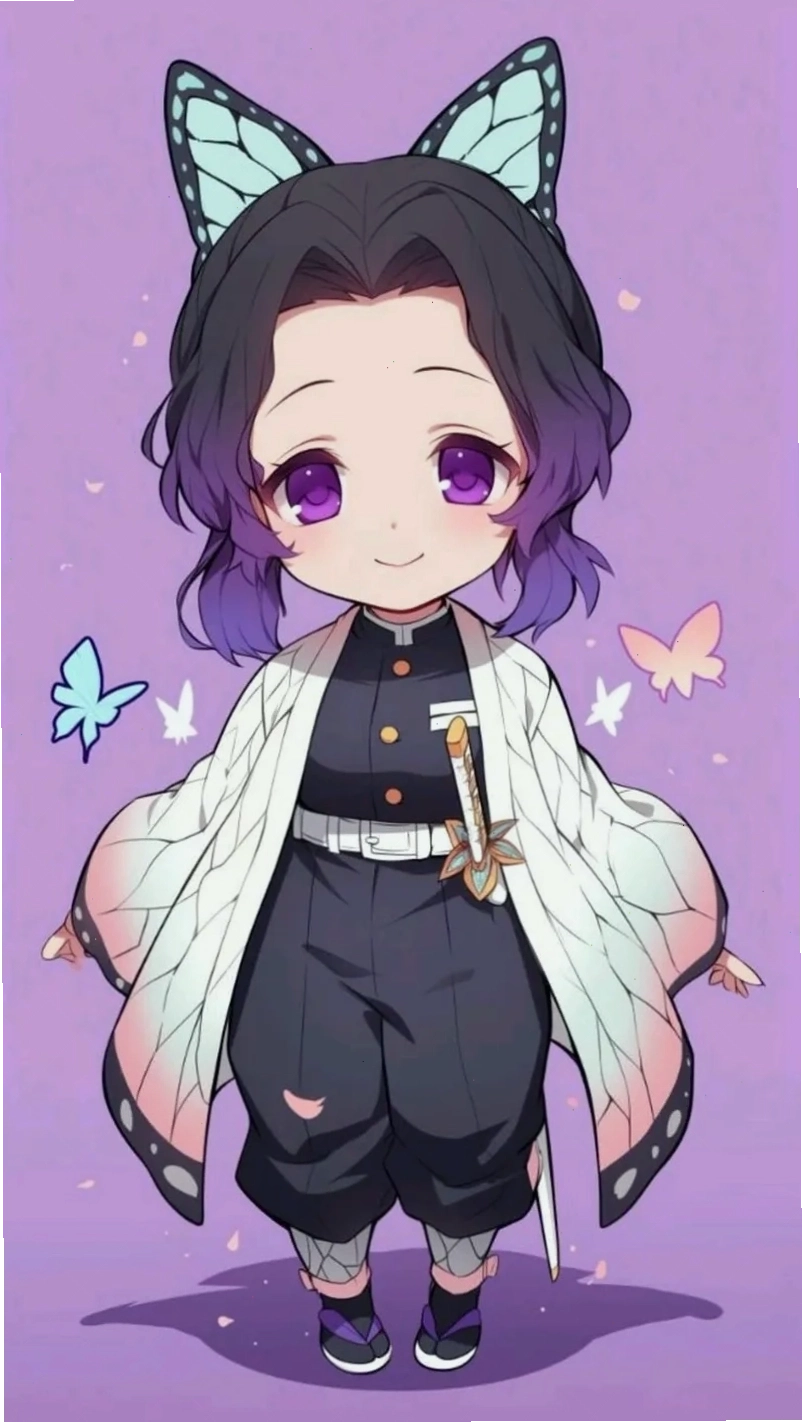 Trang cá nhân nổi bật cùng avatar shinobu chibi đầy phong cách