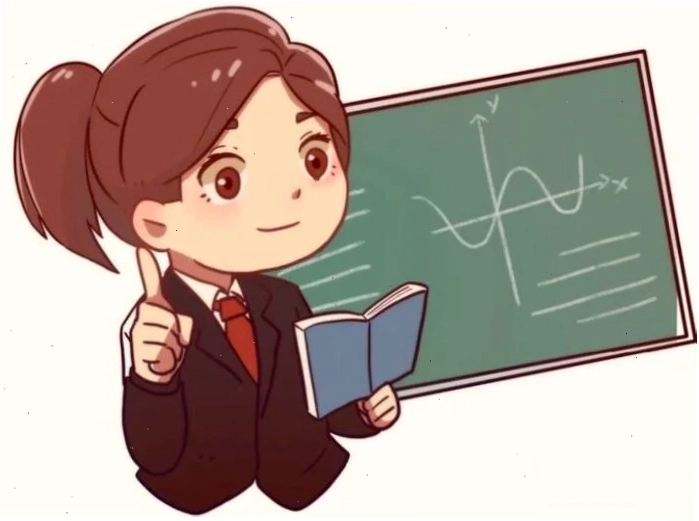 Tranh cô giáo chibi duyên dáng trong tà áo dài