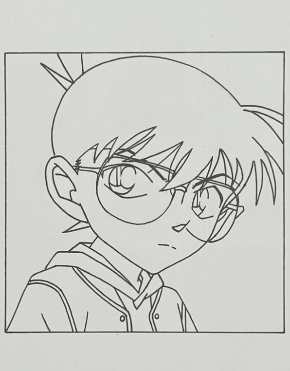 Tranh vẽ Conan chibi 10