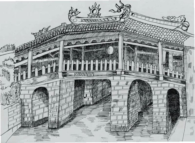 Tranh vẽ di tích lịch sử Việt Nam mang đậm nét truyền thống