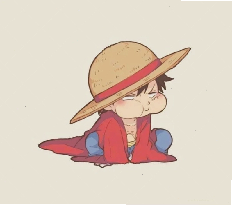 Tranh vẽ Luffy Chibi