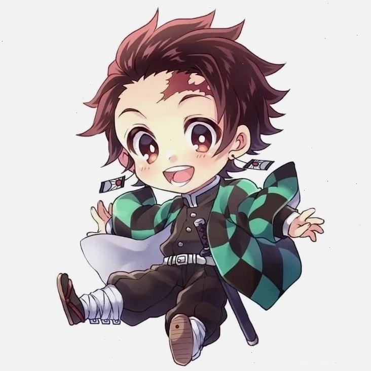 Tự học Vẽ Tanjiro chibi đơn giản mà đáng yêu