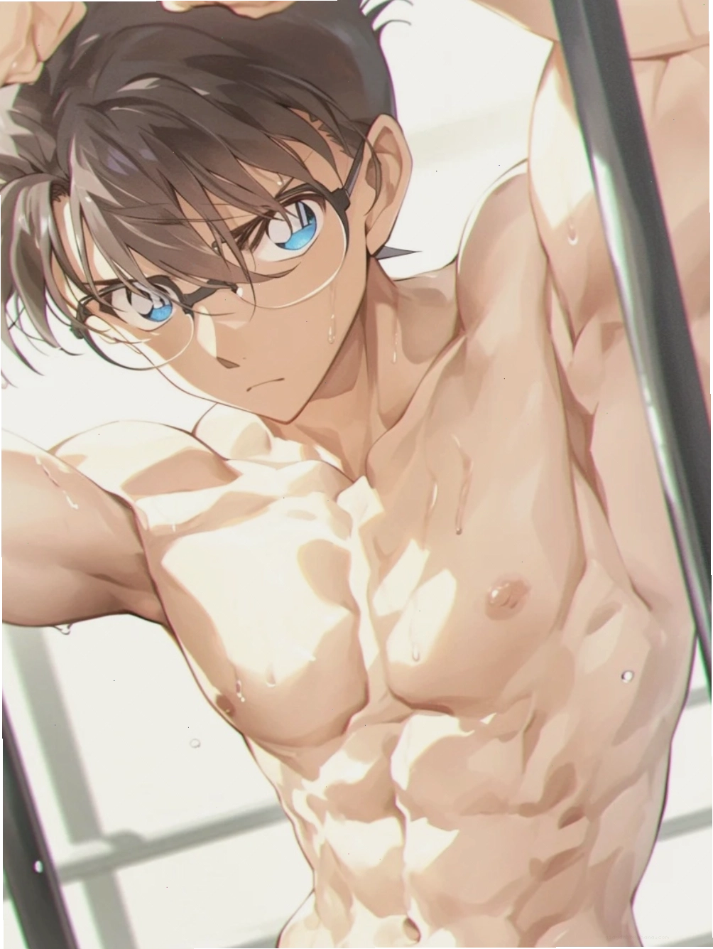Vẻ đẹp trai phong trần của nhân vật anime nam 6 múi