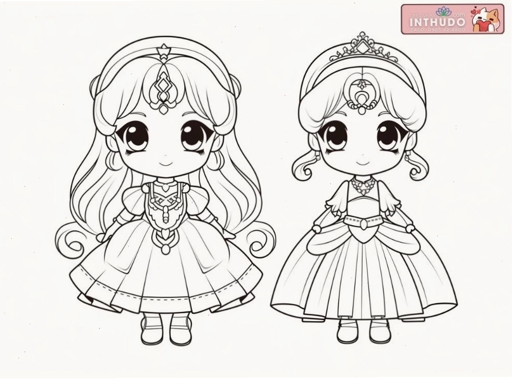 Vẽ mắt to tròn cho công chúa chibi