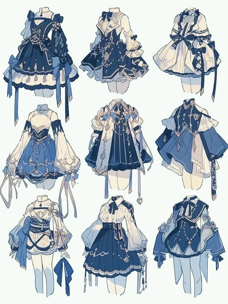 Vẽ váy anime đẹp với thiết kế bay bổng và quyến rũ