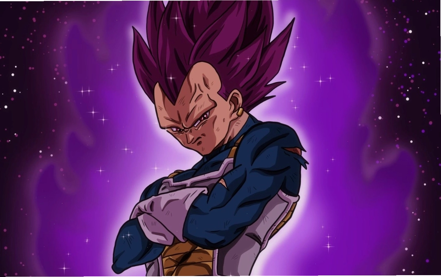 Vegeta trong trạng thái mạnh nhất, tỏa ra năng lượng hủy diệt