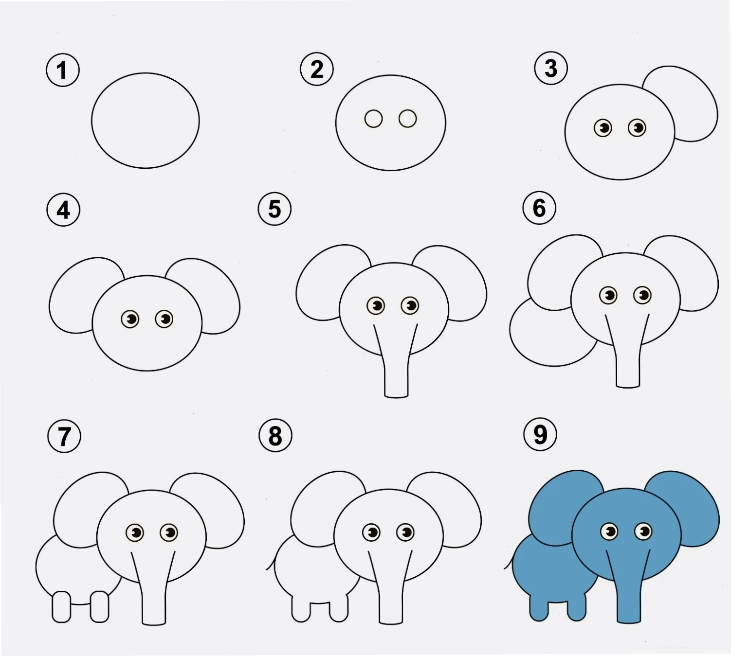 Voi chibi dễ thương với đôi mắt to tròn