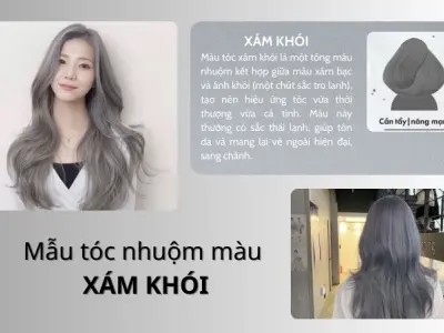 Tóc xám khói cá tính cho bạn vẻ ngoài trẻ trung và cuốn hút