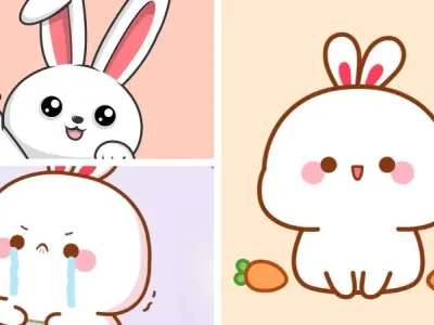 Khám phá bộ ảnh thỏ cute chibi siêu dễ thương, cực chất