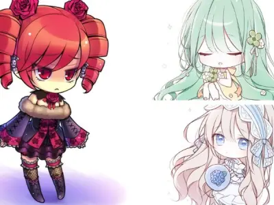 Ảnh avatar cute girl chibi dễ thương, phù hợp mọi phong cách
