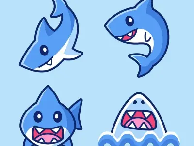 Tổng hợp ảnh cá mập chibi cute siêu hot trend mới nhất