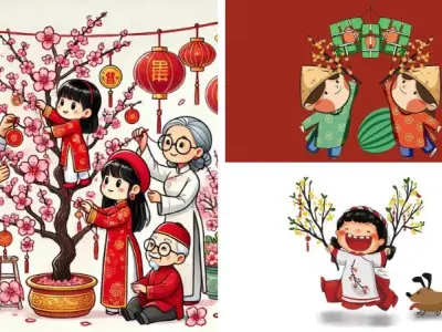Tổng hợp ảnh chibi Tết lung linh cho ngày xuân thêm vui