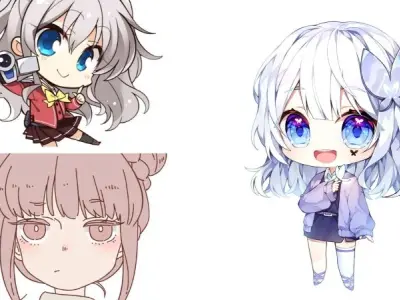 Tải ảnh cô gái chibi mới nhất, độc đáo và dễ thương