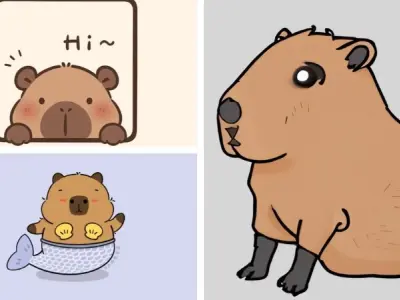 Khám phá những ảnh cute chibi capybara siêu dễ thương dành cho bạn