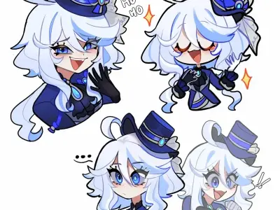 Tuyển tập ảnh Furina chibi siêu cute cho tín đồ Genshin