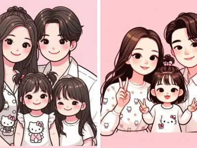 Tuyển tập ảnh gia đình chibi cực đẹp và đáng yêu nhất