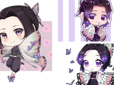 Hình ảnh Shinobu chibi siêu dễ thương dành cho fan anime