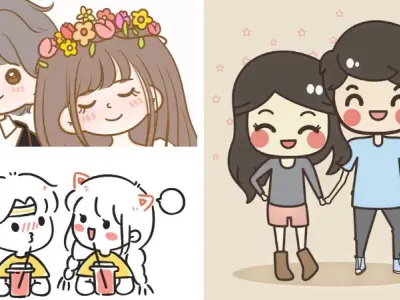 Khám phá ảnh hình chibi cặp đôi cute đẹp và đáng yêu nhất