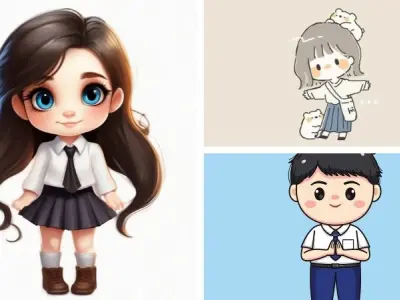 Ngắm ảnh học sinh chibi siêu cute khiến bạn tan chảy