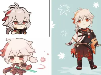 Những khoảnh khắc ảnh Kazuha chibi khiến fan phát cuồng