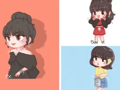 Ngắm ảnh Lisa chibi dễ thương cực đẹp và phong cách