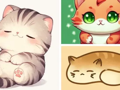 Ảnh mèo chibi cute siêu cấp đáng yêu bạn không thể bỏ lỡ