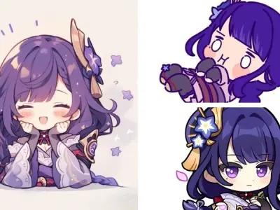 Ngắm nhìn Raiden Shogun chibi siêu dễ thương & đáng yêu