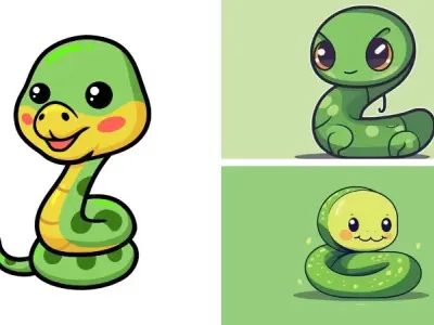 Cùng chiêm ngưỡng bộ ảnh rắn chibi phong cách dễ thương