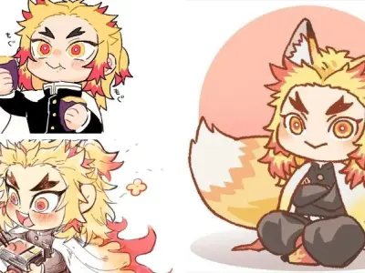 Top ảnh Rengoku chibi siêu dễ thương không thể bỏ lỡ