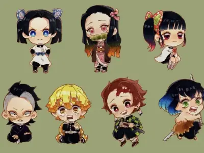 99+ ảnh Thanh Gươm Diệt Quỷ chibi cute không thể bỏ lỡ