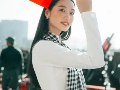 Ảnh Nguyễn Quỳnh Anh với phong cách trẻ trung, cá tính