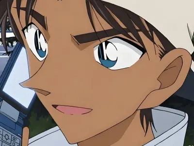 Hình ảnh Heiji Hattori đậm chất thám tử trong anime Conan