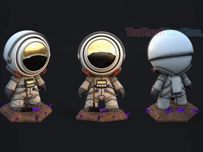 Khám phá thế giới phi hành gia cute chibi: Hình nền độc đáo cho mọi thiết bị